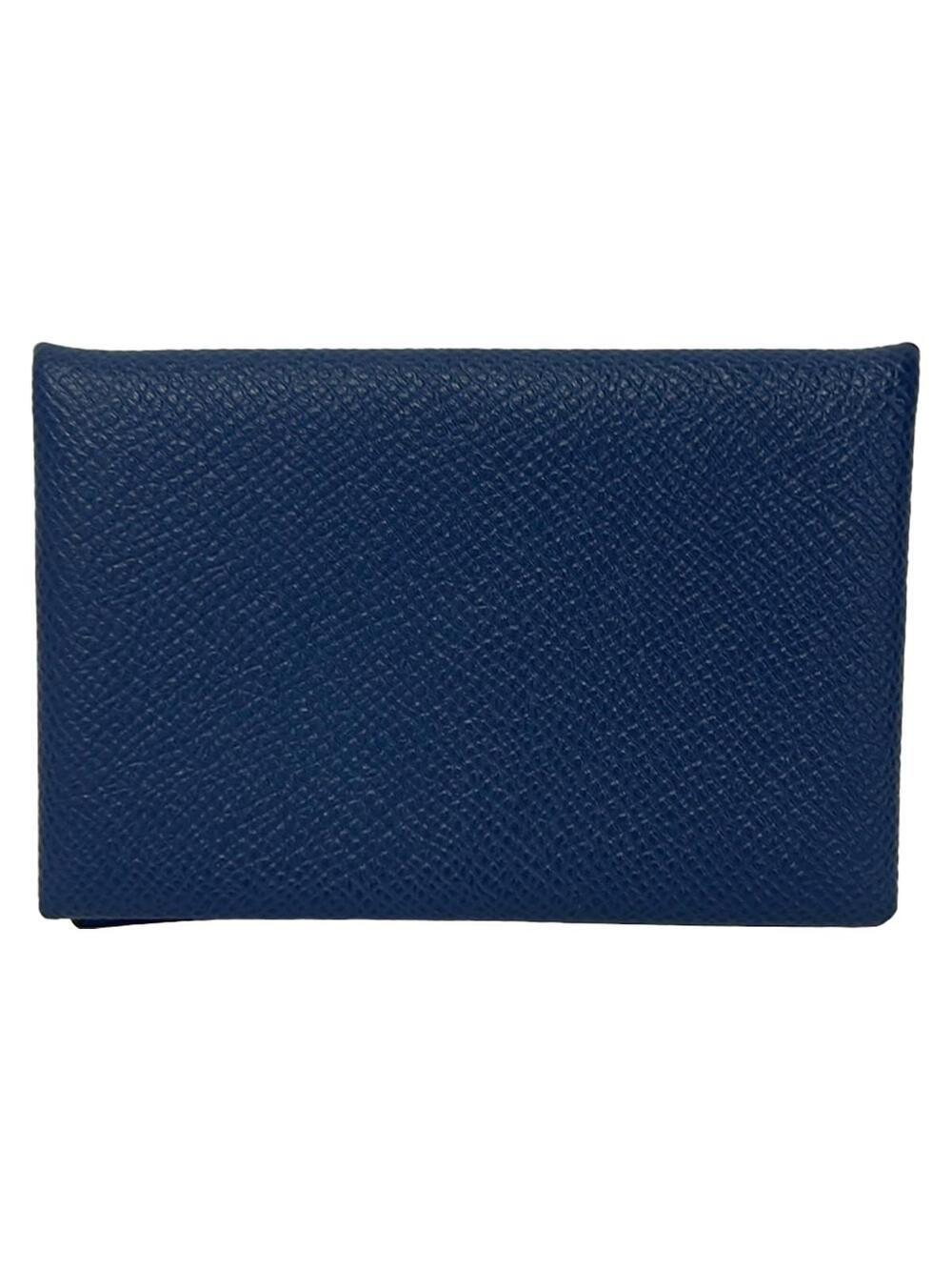 Hermes Calvi Verso Blue Veau Epsom C #367722H73B